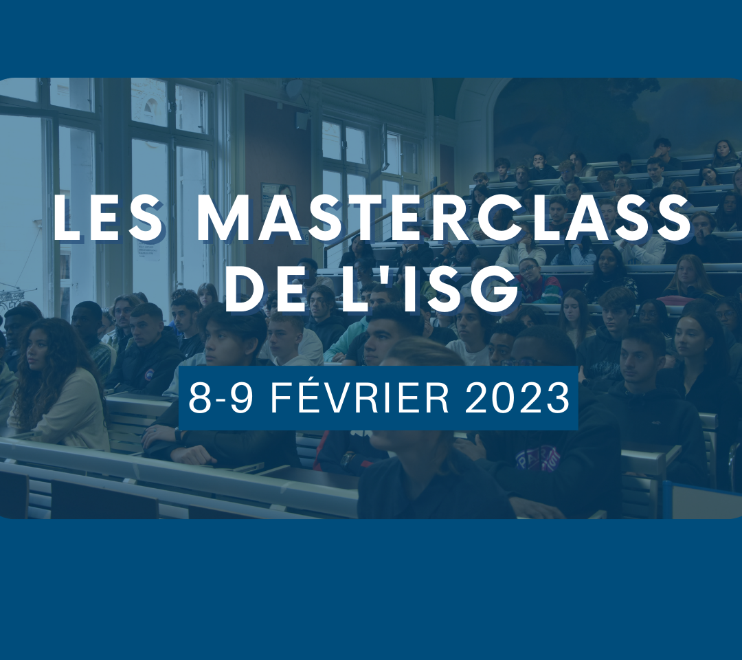 ISG - Les Masterclass de l'ISG
