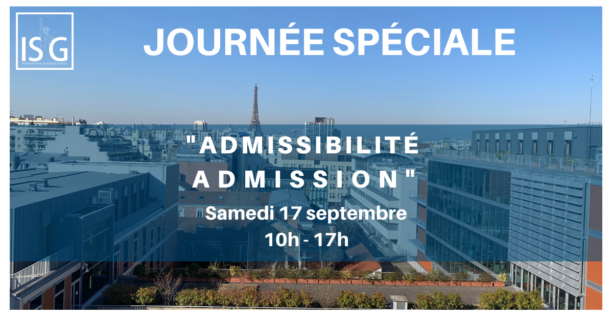 Rejoignez l'ISG dès la rentrée d’octobre 2022